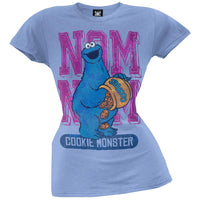Sesame Street - Nom Nom Nom Cookie Monster Juniors T-Shirt