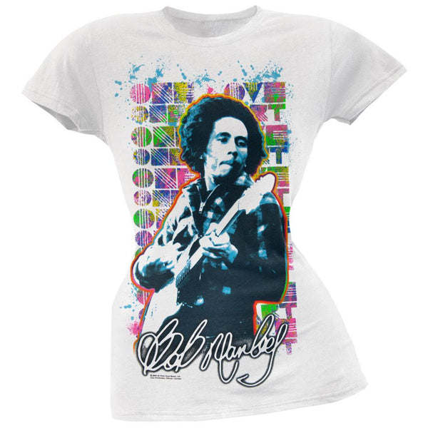 Bob Marley - One Love Repeat Guitar Juniors T-Shirt