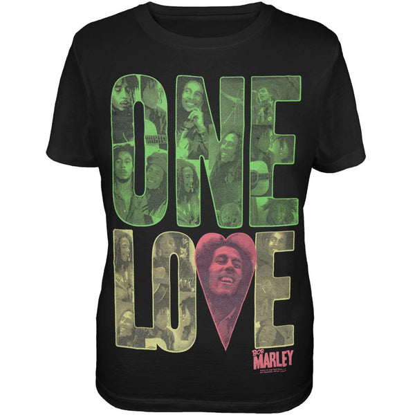 Bob Marley - One Love Block Ladies Plus Size T-Shirt