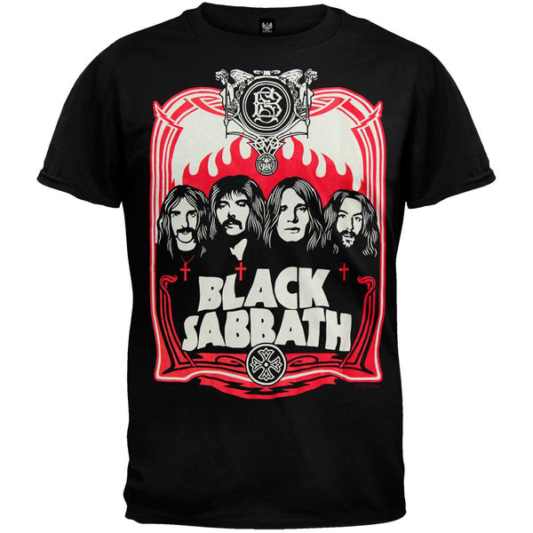 Black Sabbath - Red Flames T-Shirt