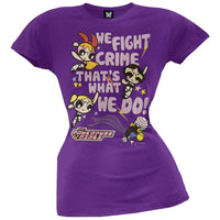 Powerpuff Girls - We Fight Crime Juniors T-Shirt