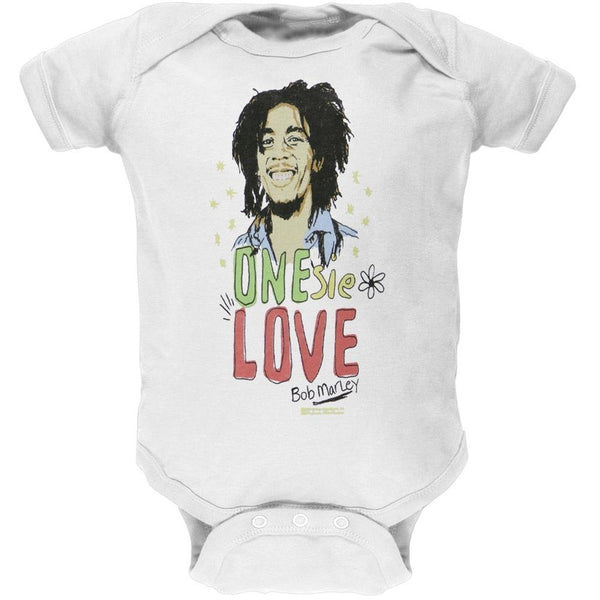 Bob Marley - One Love White Baby One Piece