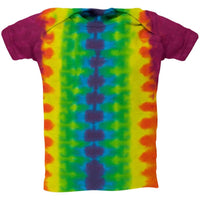 Vertical Striped Lapneck Tie-Dye Infant Shirt