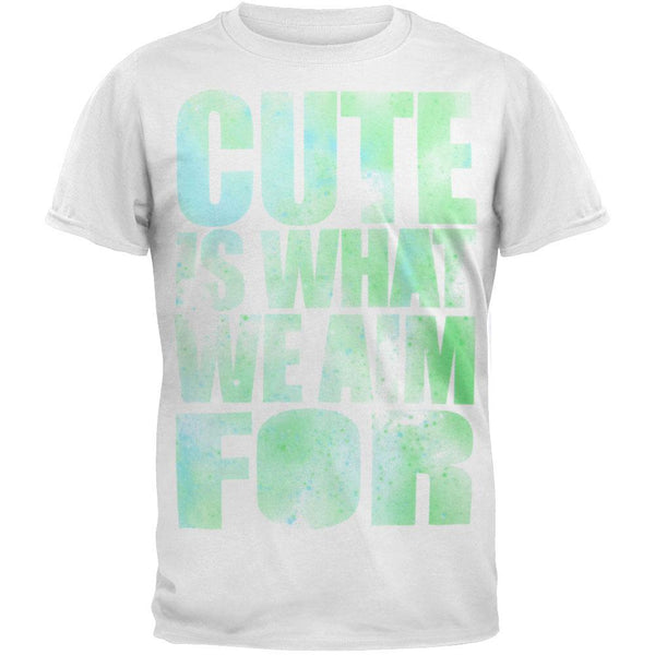 Cute is What We Aim For - Stencil Soft Youth T-Shirt