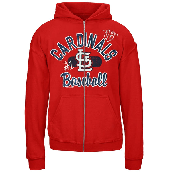 St. Louis Cardinals - Glitter Logo Girls Juvy Hoodie