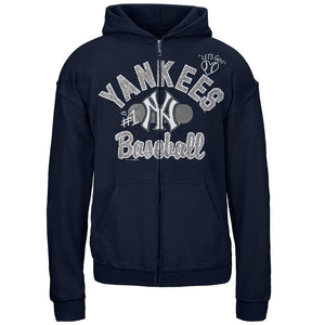 New York Yankees - Flip Down Waistband Logo Juniors Yoga Pants