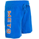 New York Mets - Glitter Logo Girls Juvy Drawstring Shorts