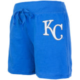 Kansas City Royals - Glitter Logo Girls Youth Drawstring Shorts