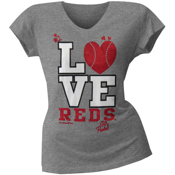Cincinnati Reds - Glitter Love Girls Juvy T-Shirt