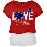 Philadelphia Phillies - Glitter Love Girls Juvy T-Shirt w/Tank