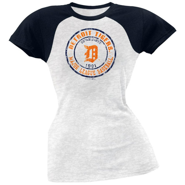 Detroit Tigers - Juniors Raglan Burnout T-Shirt