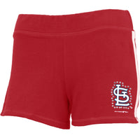 St. Louis Cardinals - Rhinestone Logo Girls Youth Athletic Shorts