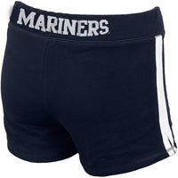 Seattle Mariners - Rhinestone Logo Girls Juvy Athletic Shorts