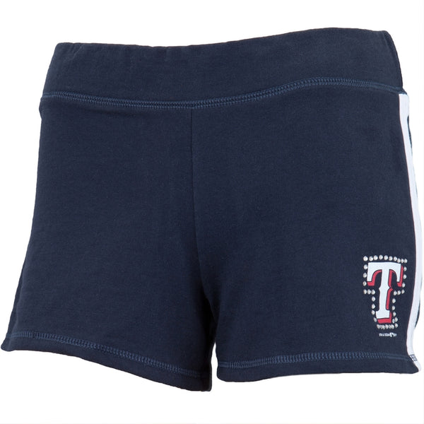Texas Rangers - Rhinestone Logo Girls Youth Athletic Shorts