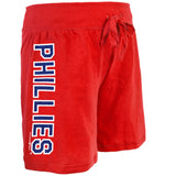 Philadelphia Phillies - Rhinestone Logo Girls Youth Athletic Shorts