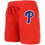 Philadelphia Phillies - Rhinestone Logo Girls Youth Athletic Shorts