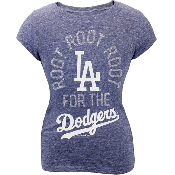 Los Angeles Dodgers - Glitter Root Girls Juvy T-Shirt