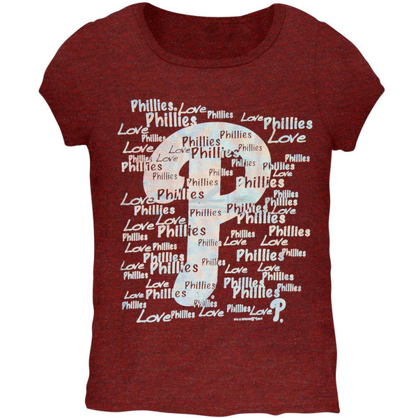Philadelphia Phillies - Foil Love Girls Youth T-Shirt