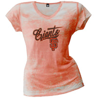 San Francisco Giants - Distressed Juniors Burnout T-Shirt