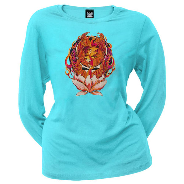 Grateful Dead - Phoenix Rising SYF Aqua Ladies Long Sleeve