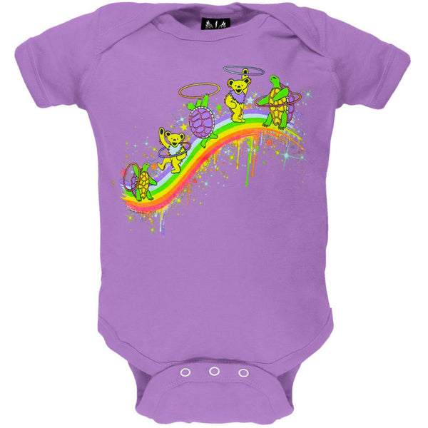 Grateful Dead - Rainbow Hoopers Lavender Baby One Piece