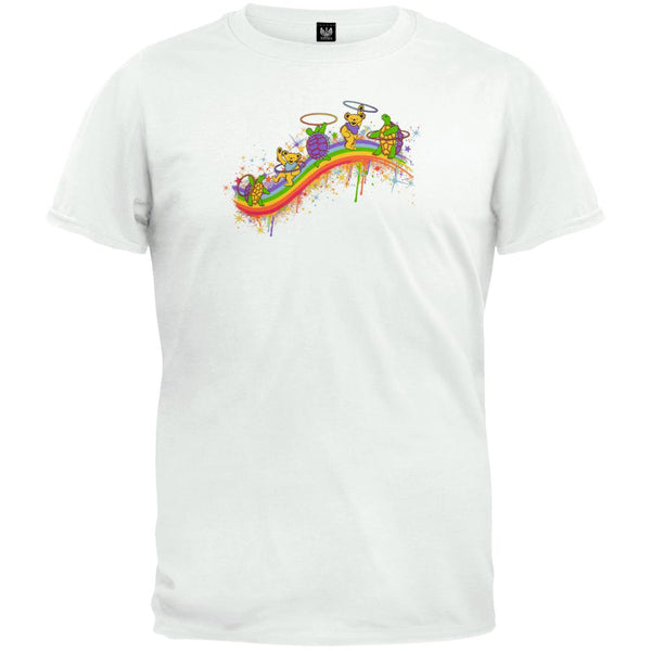 Grateful Dead - Rainbow Hoopers White Maternity T-Shirt