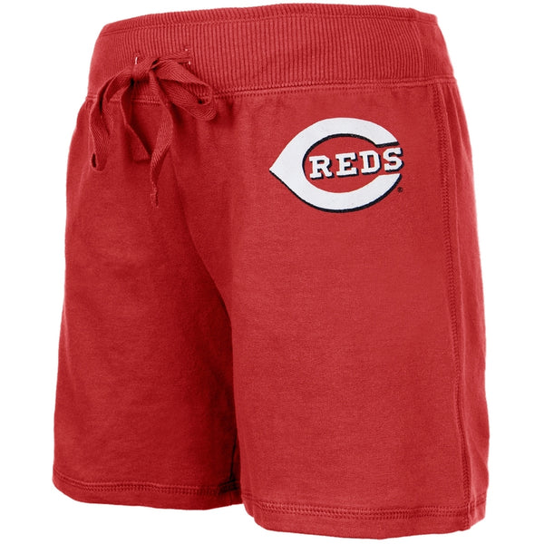 Cincinnati Reds - Glitter Logo Girls Youth Drawstring Shorts