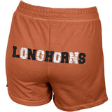 Texas Longhorns - Glitter Logo Girls Youth Athletic Shorts