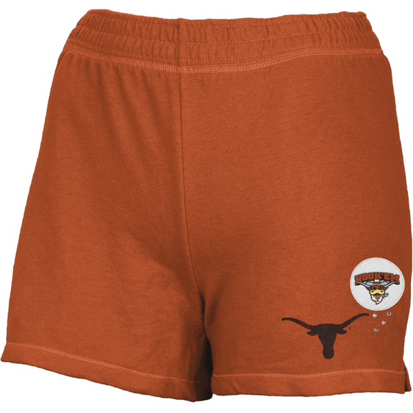 Texas Longhorns - Glitter Logo Girls Youth Athletic Shorts