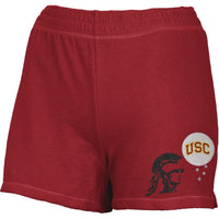 USC Trojans - Glitter Logo w/Rhinestones Girls Youth Athletic Shorts