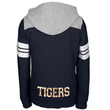 Auburn Tigers - Game Day Sports Stripes Girls Juvy Zip Hoodie