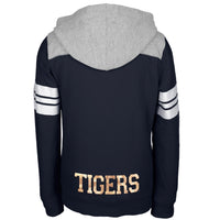 Auburn Tigers - Game Day Sports Stripes Girls Youth Zip Hoodie