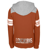 Texas Longhorns - Rhinestone Rays Logo Girls Juvy Zip Hoodie