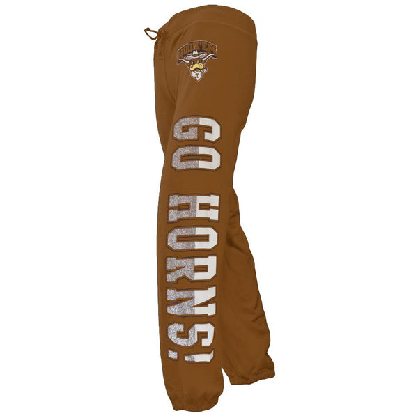 Texas Longhorns - Glitter Go Logo Girls Juvy Drawstring Sweatpants