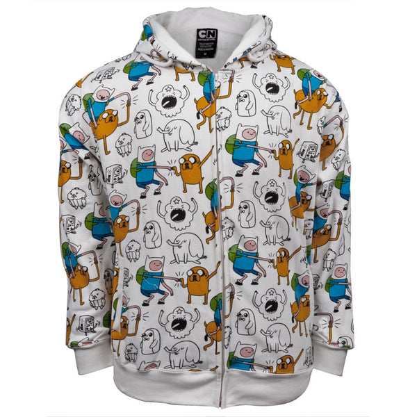 Adventure Time - Jack and Finn All-Over Zip Hoodie