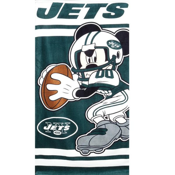 New York Jets - Quarterback Mickey Velour Beach Towel