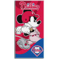 Philadelphia Phillies - Mickey Batting Velour Beach Towel