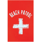 Beach Patrol Velour Beach Towel