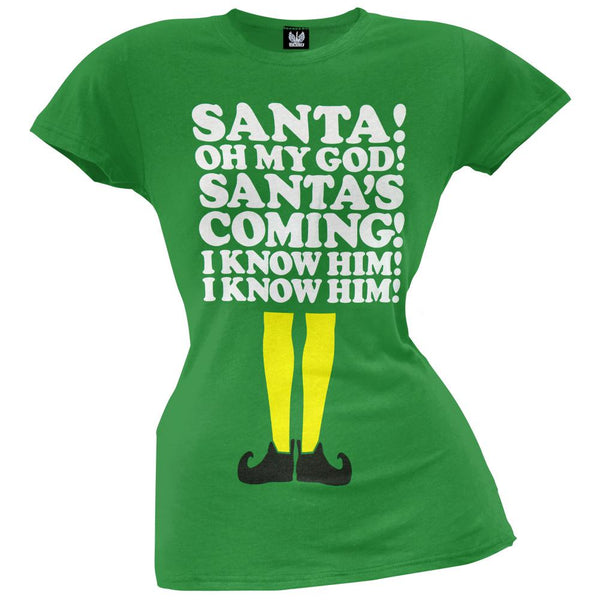 Elf - Santa OMG Juniors T-Shirt
