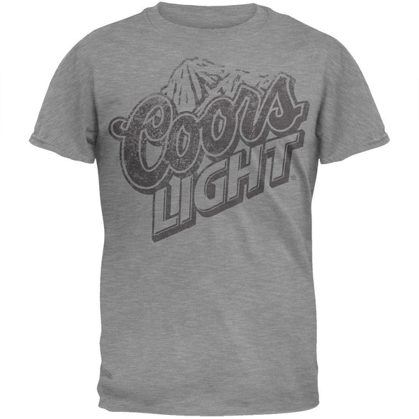 Coors Light - Large Distressed Mountain Logo T-Shirt