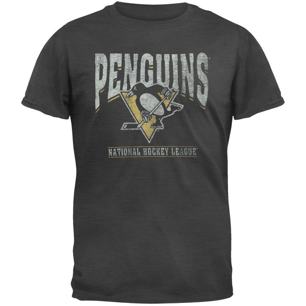Pittsburgh Penguins - Logo Scrum Premium Grey T-Shirt