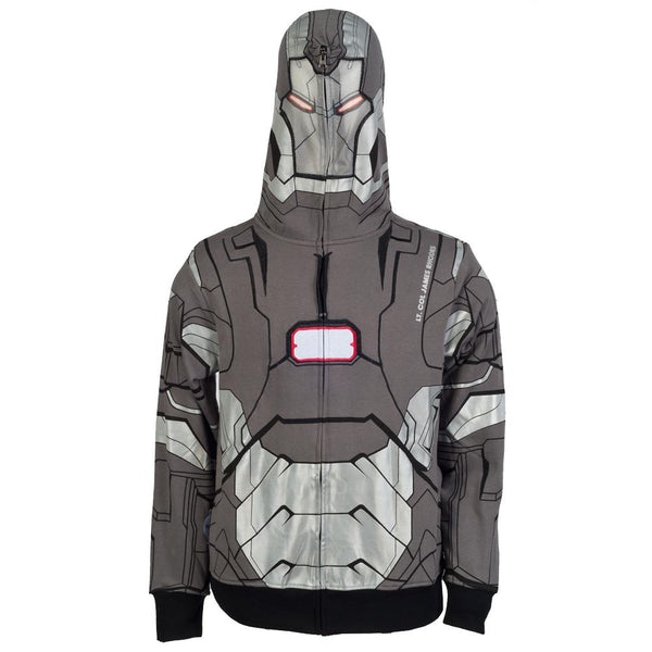 Iron Man - I Am War Machine Costume Zip Hoodie