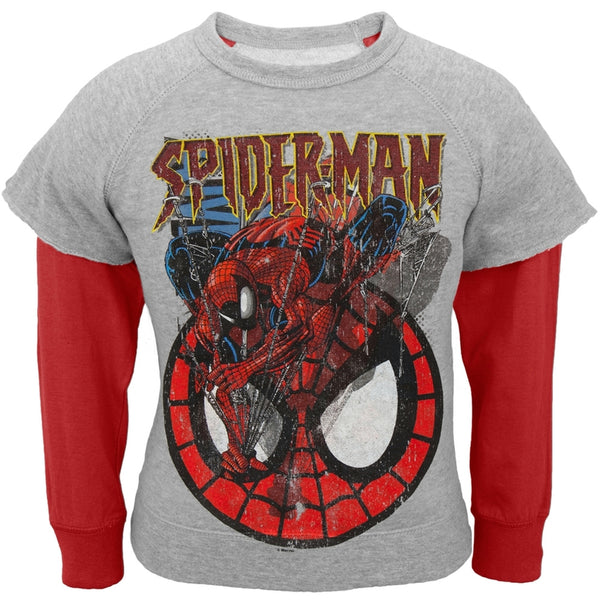 Spider-Man - Jump & Roll Juvy Reversible Crewneck Sweatshirt
