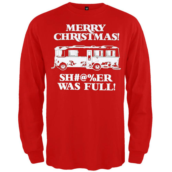 Christmas Vacation - Shitter Was Full Red Long Sleeve T-Shirt