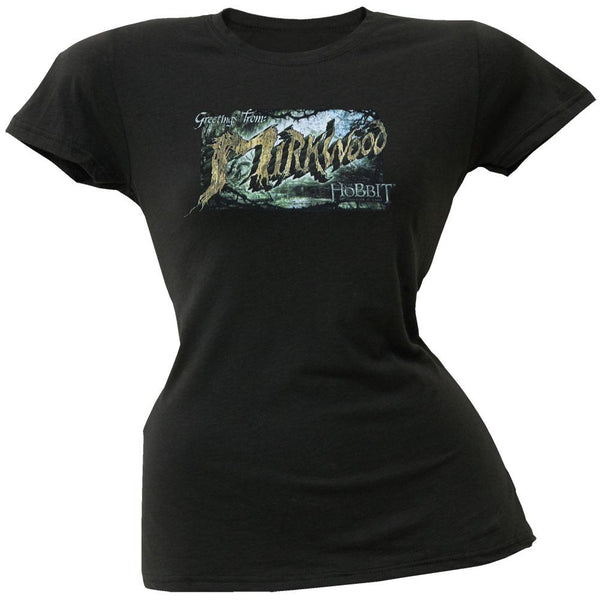 The Hobbit - Greetings From Mirkwood Juniors T-Shirt