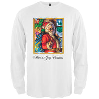 Grateful Dead - Jerry Garcia Christmas White Long Sleeve T-Shirt