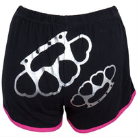 Heart Shaped Brass Knuckles Juniors Shorts