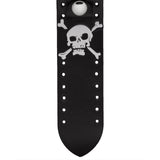 Skull & Crossbones Star With Black Background Band Watch