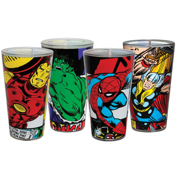 Marvel Heroes - Comic Panels Four Pack Pint Set