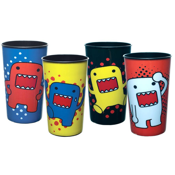 Domo - Circle Poses Four Pack Plastic Party Cup Set